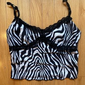 Zebra print tanktop